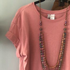 Cotton Pink T-shirt H&M Dress
